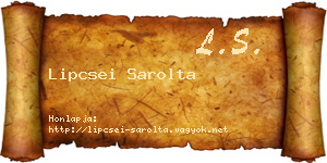 Lipcsei Sarolta névjegykártya
